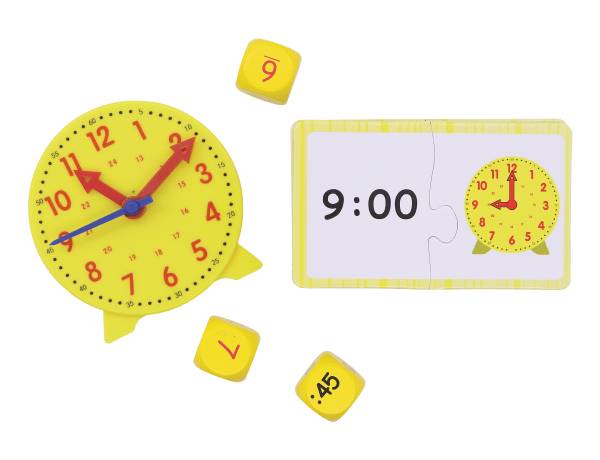 Office Depot® Brand Time Activity Set, Yellow, 1st Grade, Set Of 28 Pieces
