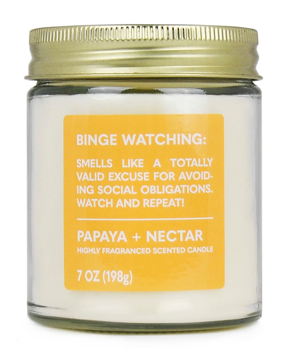 Star Candle Co. 3-Wick Twist Candle, Binge Watching (7 oz)