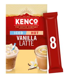 Kenco Iced Hot Vanilla Latte 8x20.3g (162.4g)