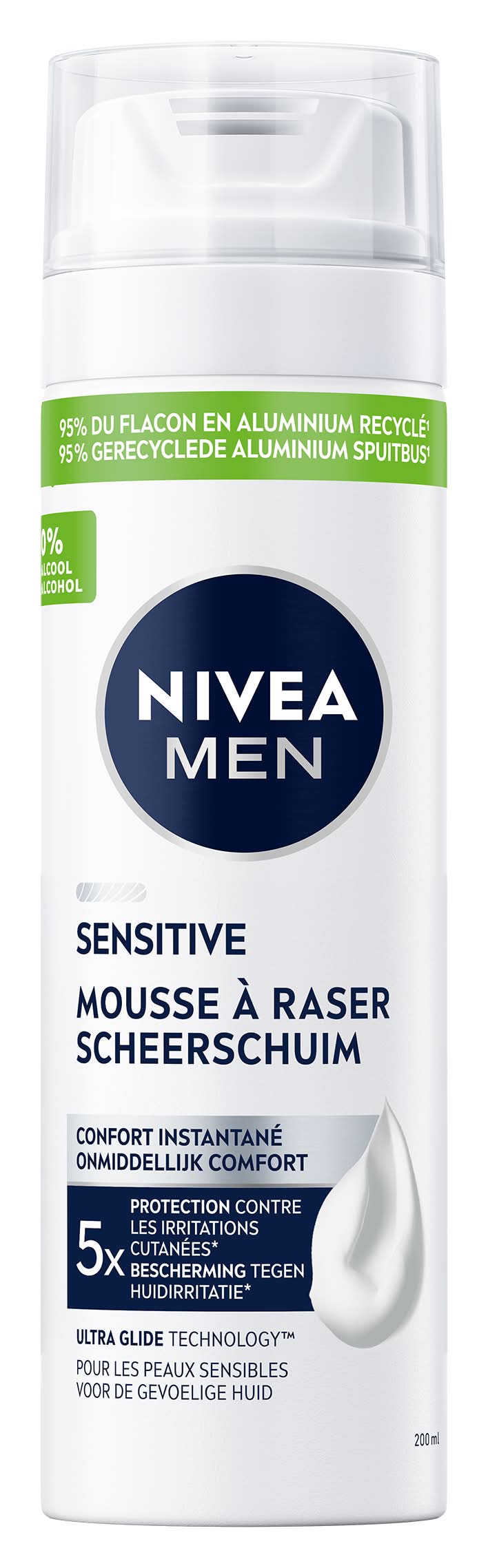 Nivea - Mousse à raser homme peau sensible (200ml)