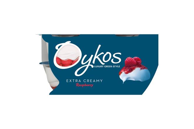Oykos Raspberry Greek Style Yogurt 4 x 110g