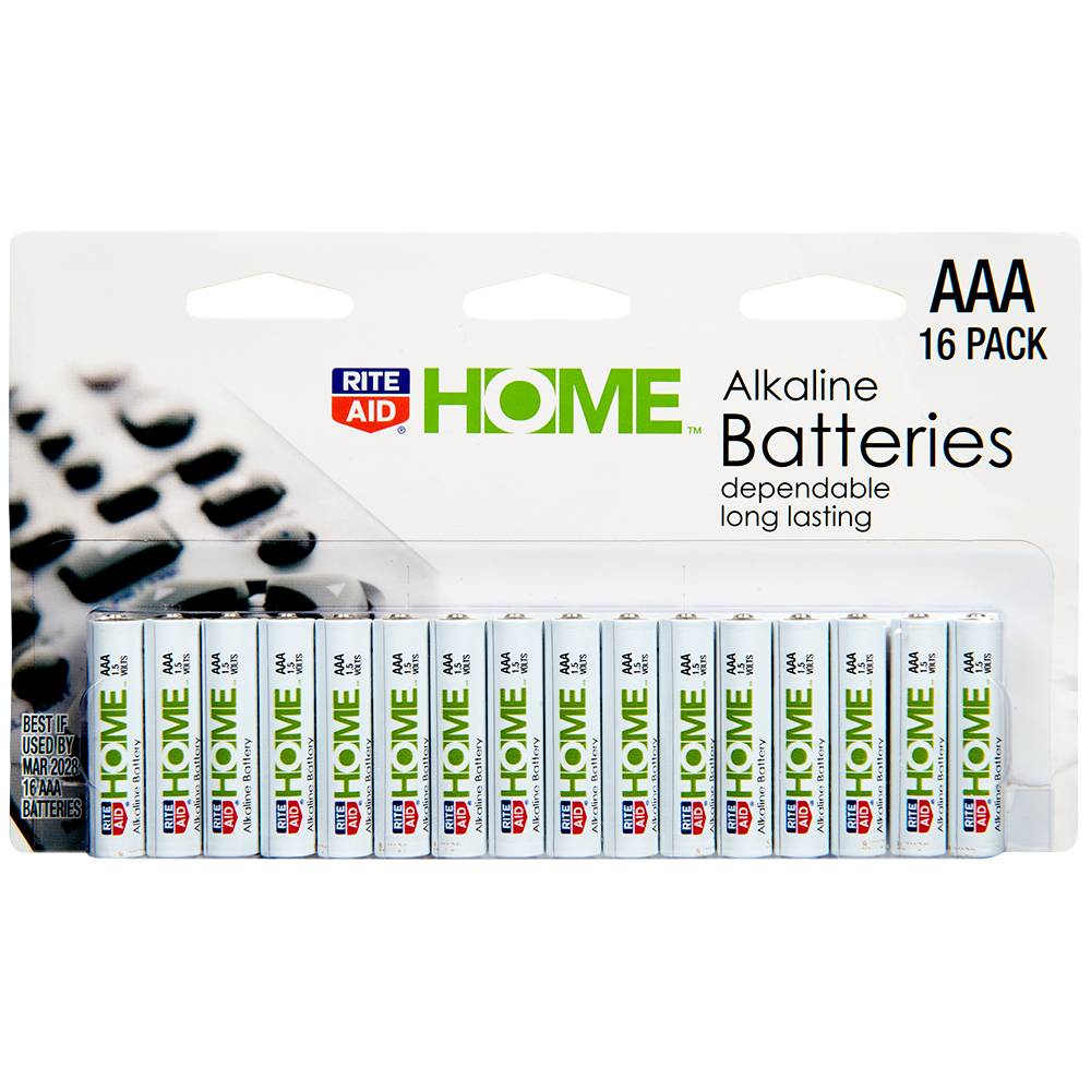 Rite Aid AAA Alkaline Batteries (16 ct)