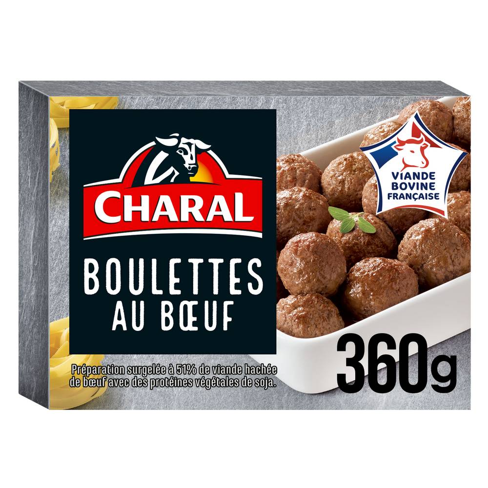 Charal - Boeuf congelé boulettes, 12 pcs (360g)