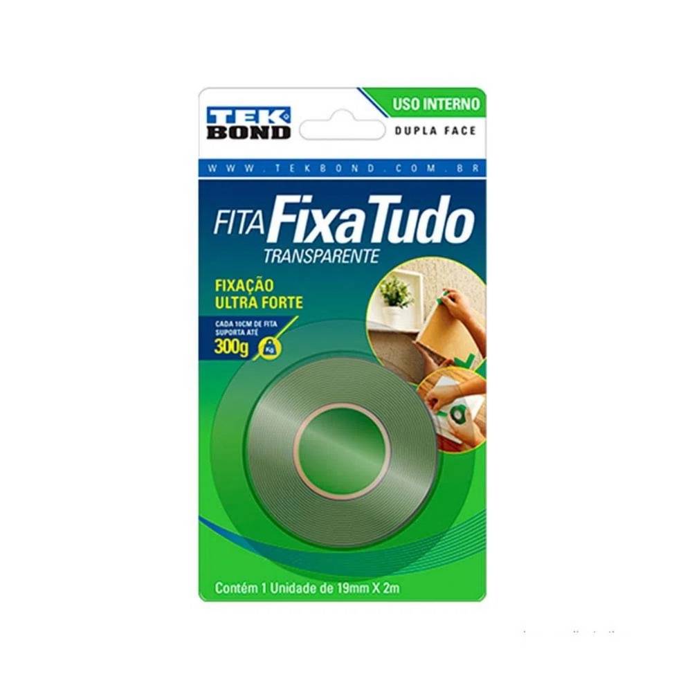 Tekbond fita dupla face fixa tudo acrílico (19mm x 2m)