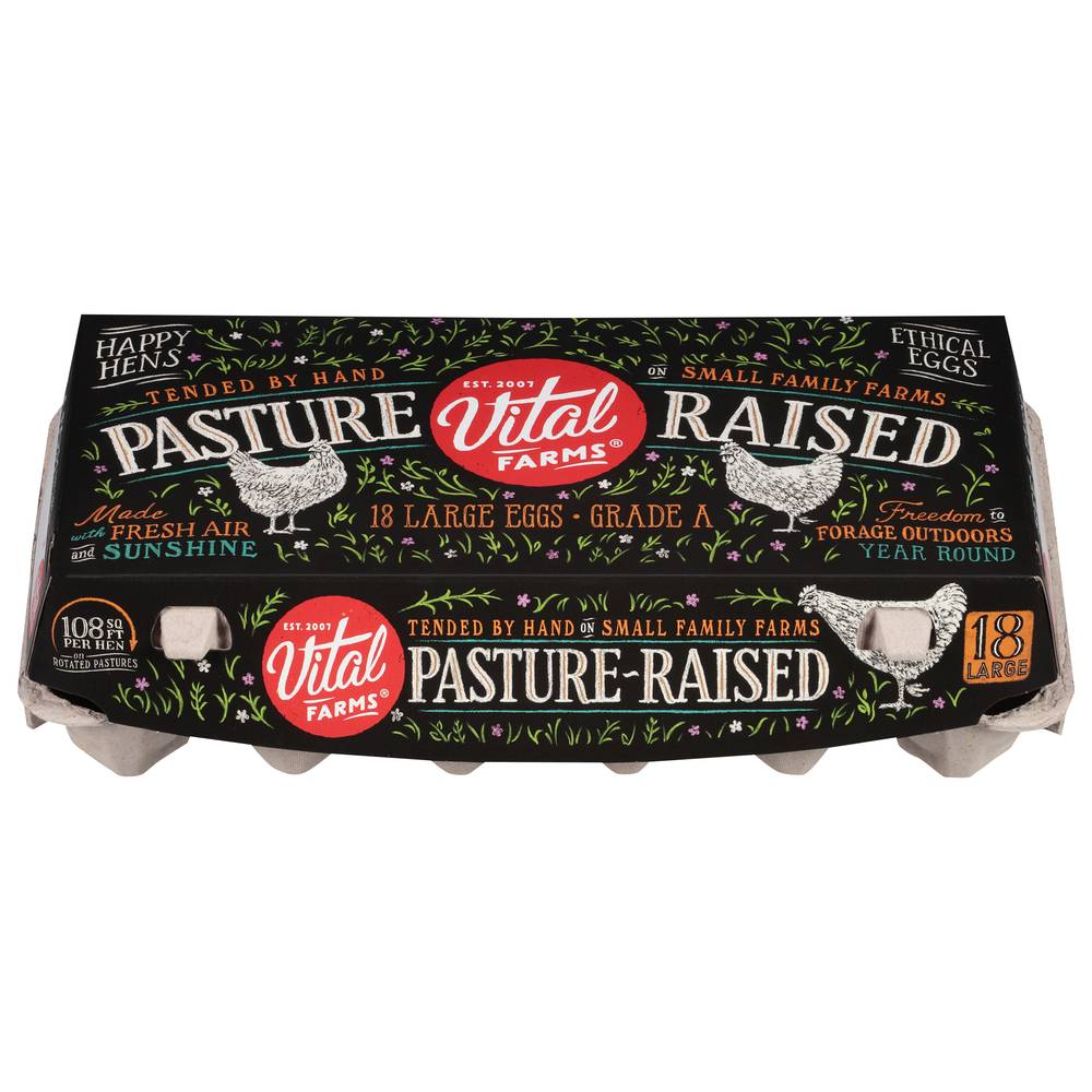 Vital Farms Pasture Raised Eggs (18 ct) (large)