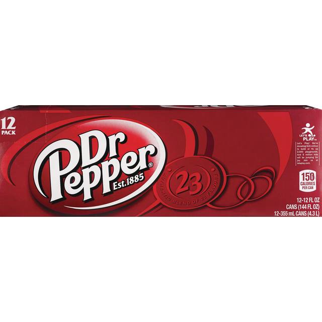 Dr. Pepper Soda 12-Pack of 12oz Cans