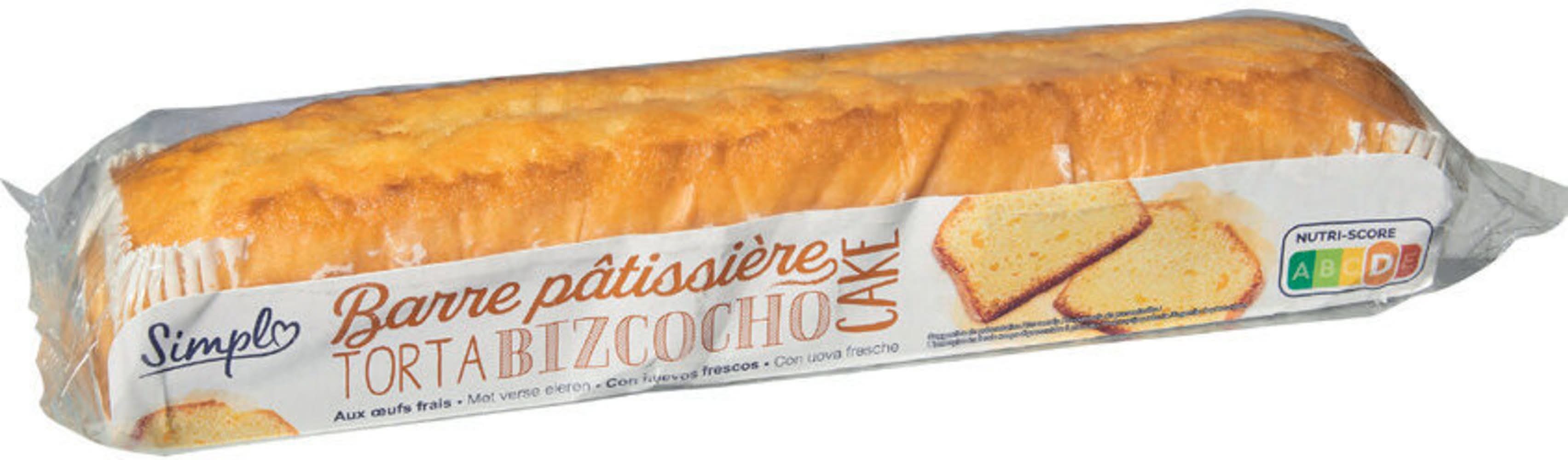 Simpl - Gâteau barre pâtissière cake aux œufs frais (800g)