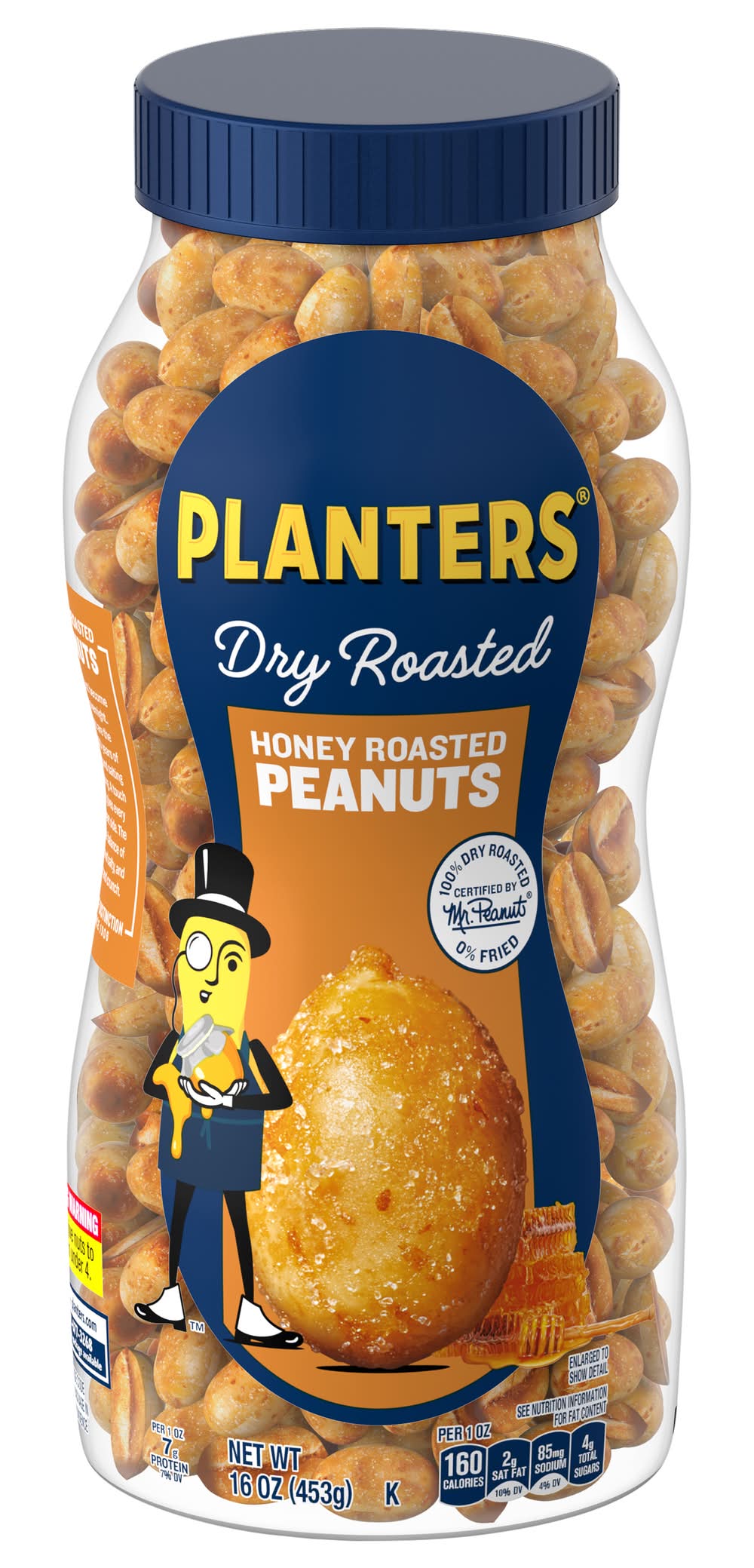 Planters Dry Roasted Peanuts, Honey Roasted (16 oz)