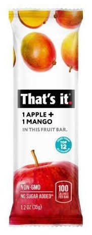That's it. Apple Mango Bar 1.2oz