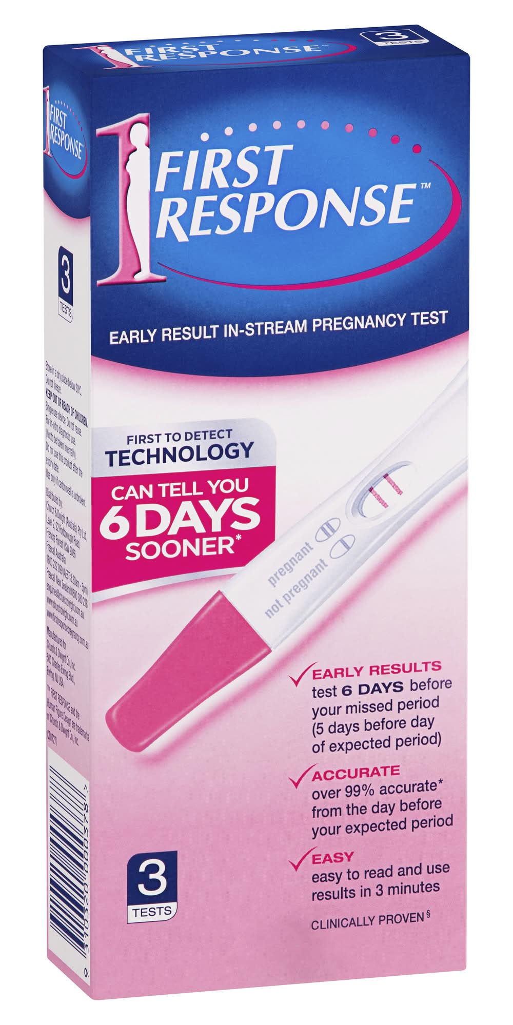 First Response In Stream Pregnancy Test (3 pack)