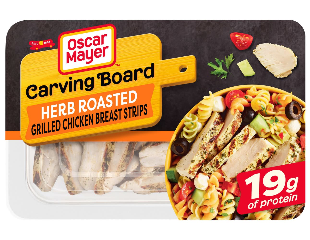 Oscar Mayer Carving Board Herb Roasted Grilled Chicken Breast Strips (6 oz)