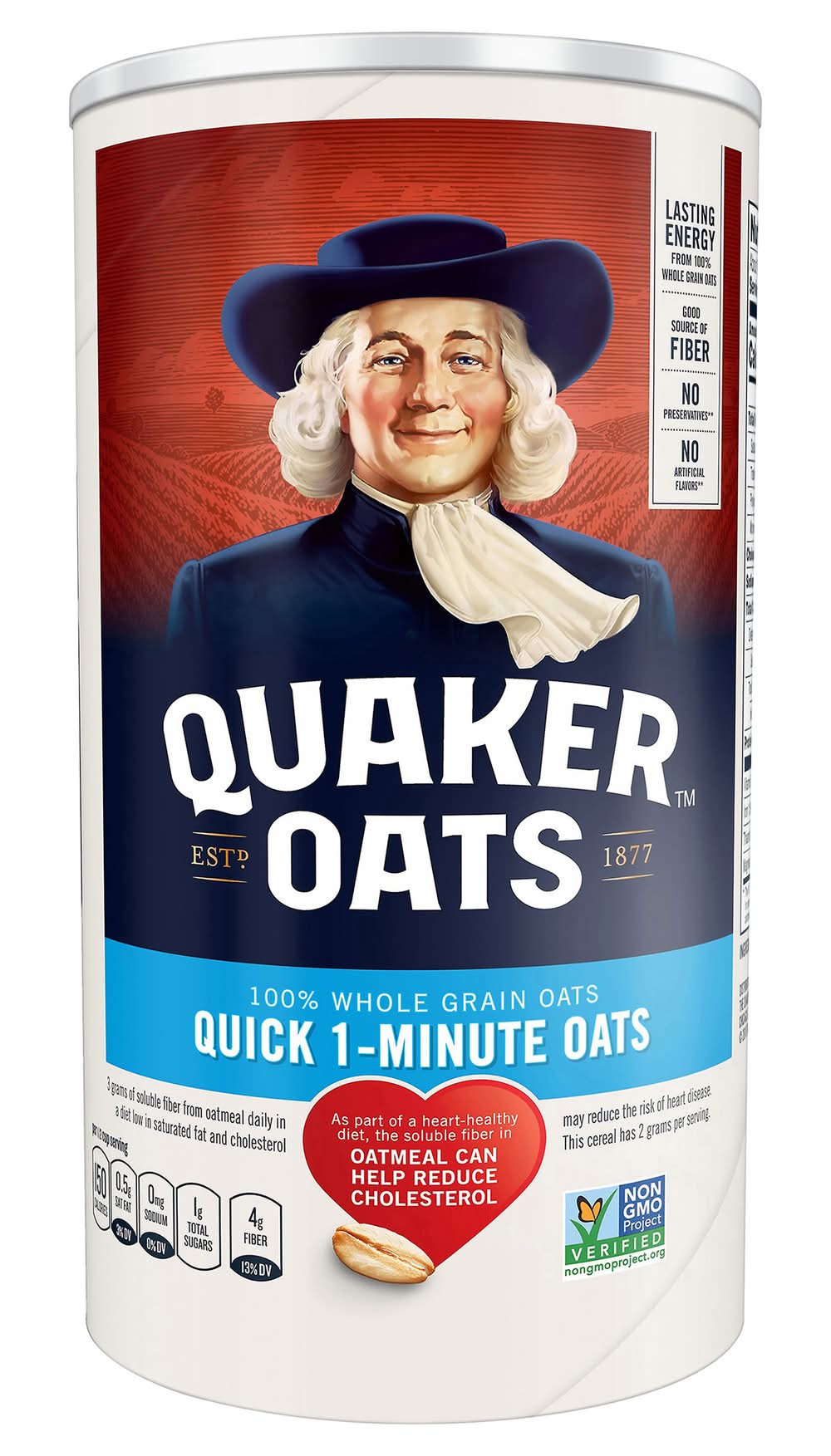 Quaker Oats Quick Whole Grain Oats (18 oz)