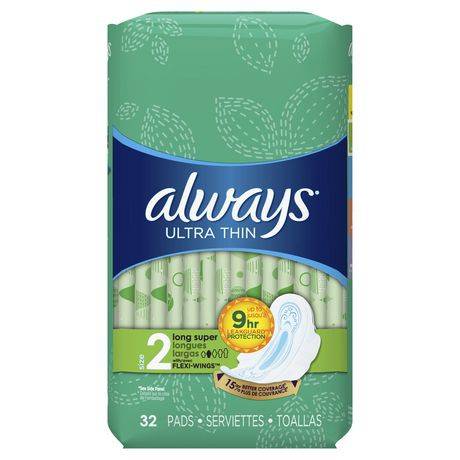 Always Ultra Thin Size 2 Long Super Pads (100 g)