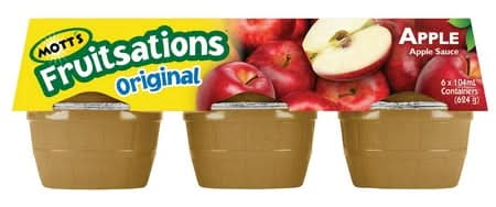 Mott’s Fruitsations Original Apple Sauce (6 x 113 g)