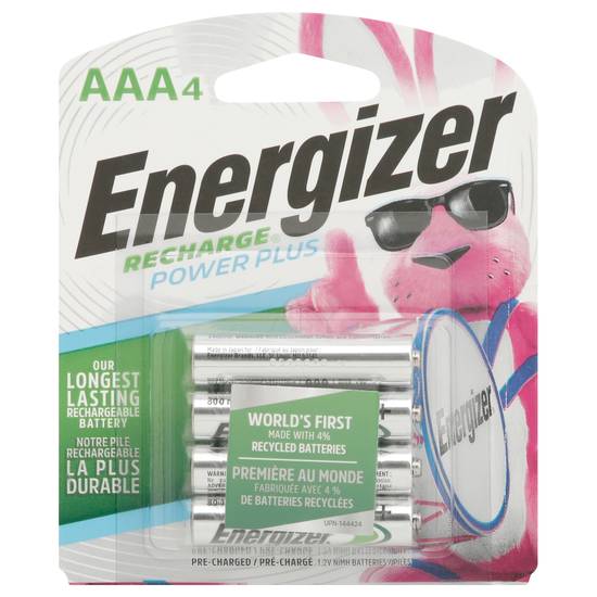 Energizer Recharge Power Plus Aaa Batteries ( 4 ct )