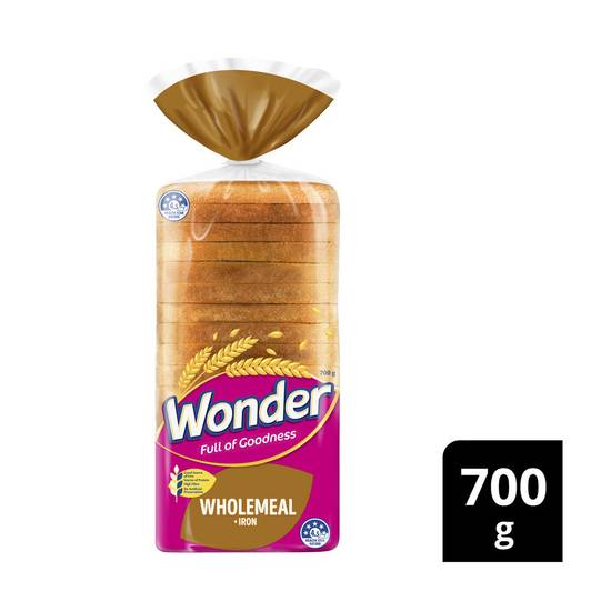 Wonder White Bread Wholemeal Plus Iron 700g