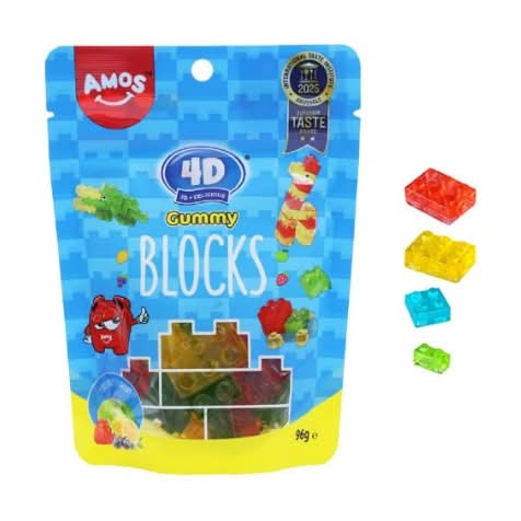 Amos 4D Gummy Block 96g