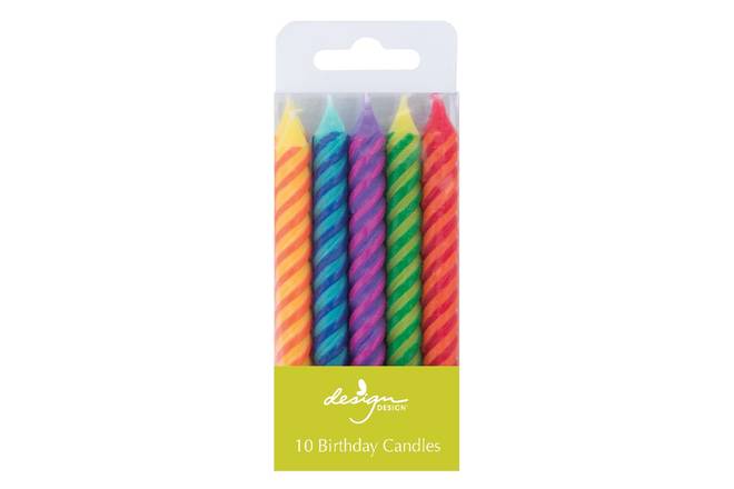 Birthday Color Twist Candles - 10pk
