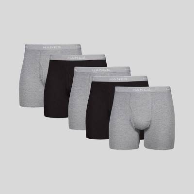 Hanes Tagless Boxer Briefs, Men, XL, Assorted (5 ct)