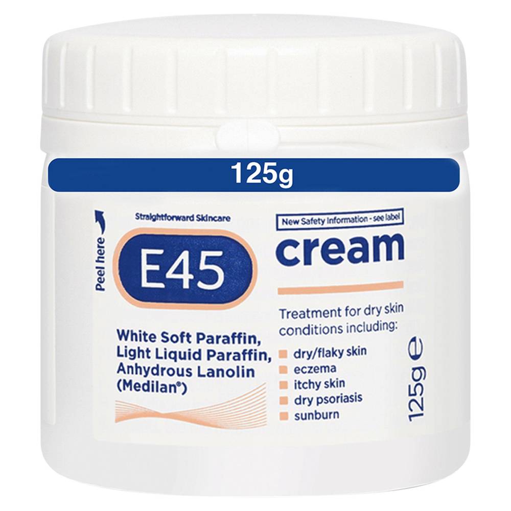 E45 Moisturiser Cream for Very Dry Skin 125g