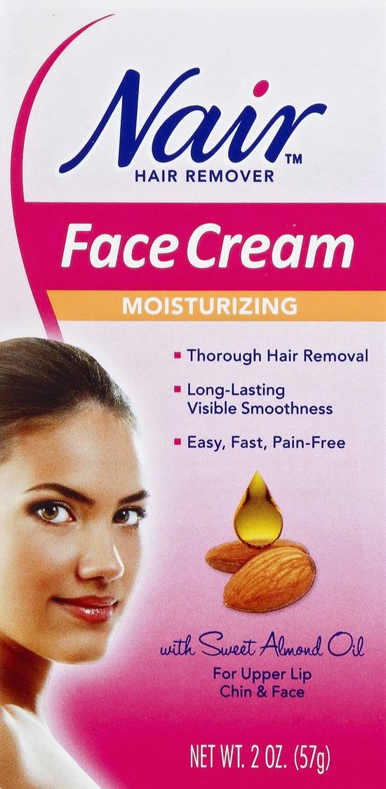 Nair Face Cream Moisturizing Thorough Hair Removal (2 oz)