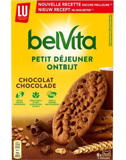 Belvita petit déjeuner chocolat - lu - 400g