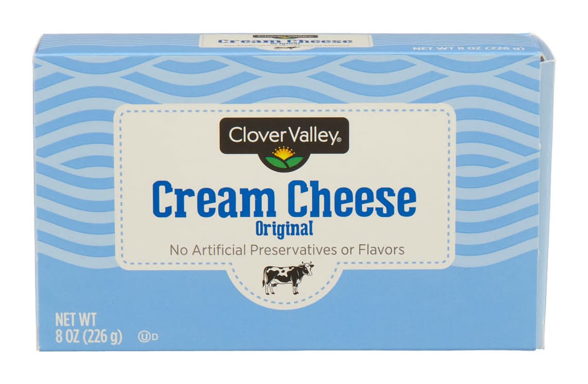 Clover Valley Original Cream Cheese 8 Oz