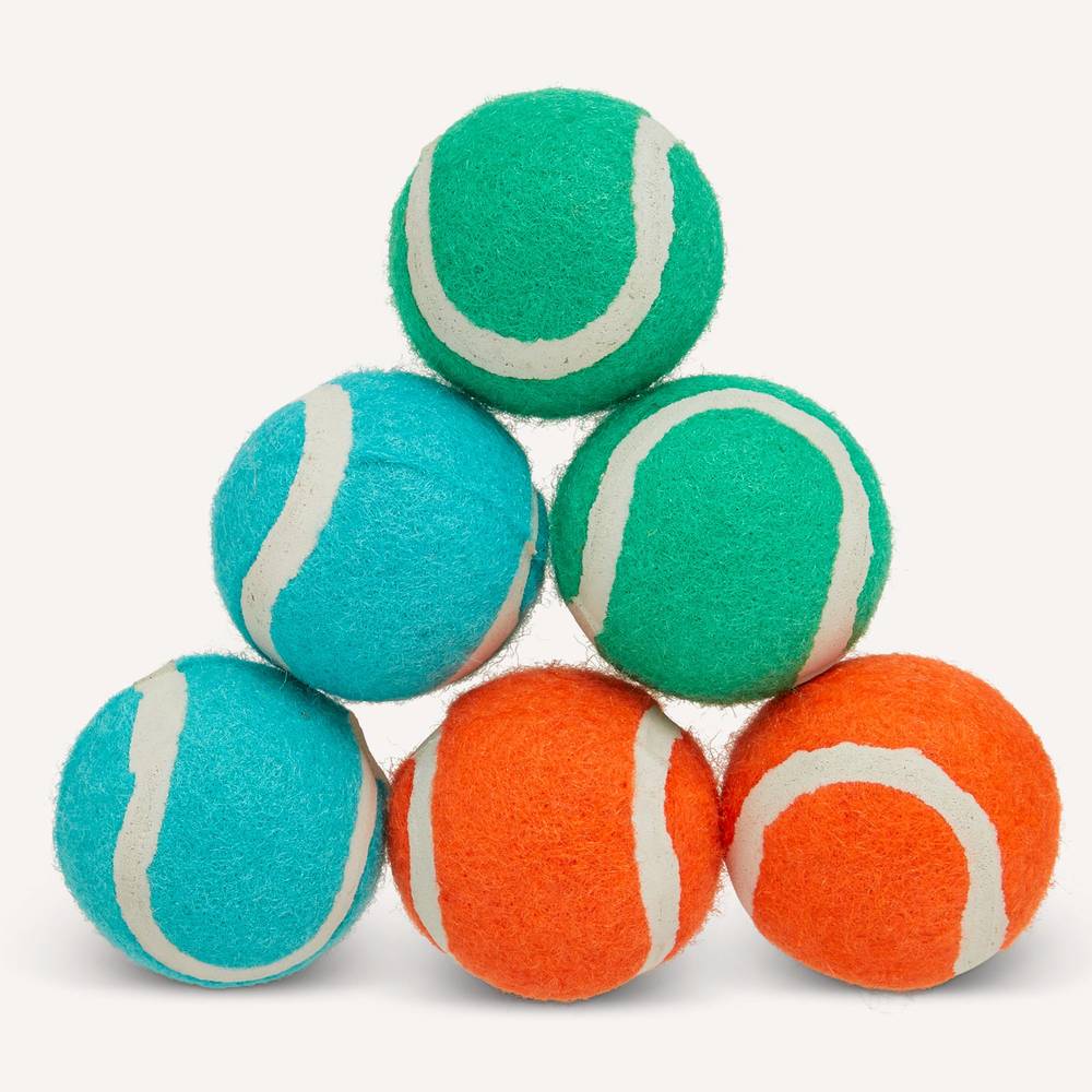 Joyhound Game On Tennis Ball Dog Toys - 6 Pack (Color: Assorted, Size: 1.5 In)