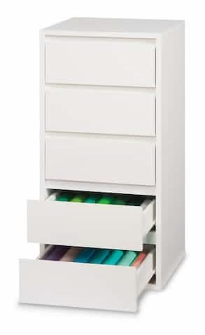 Simply Tidy Make Station 5 Drawer Modular Chest, White