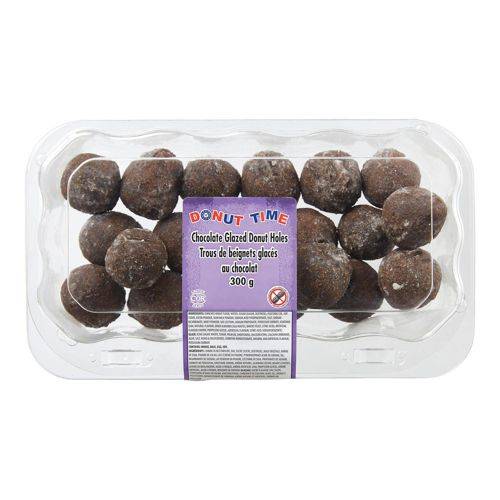 Donut time trous de beignets glacés au chocolat (300g) - chocolate glazed donut holes (300 g)