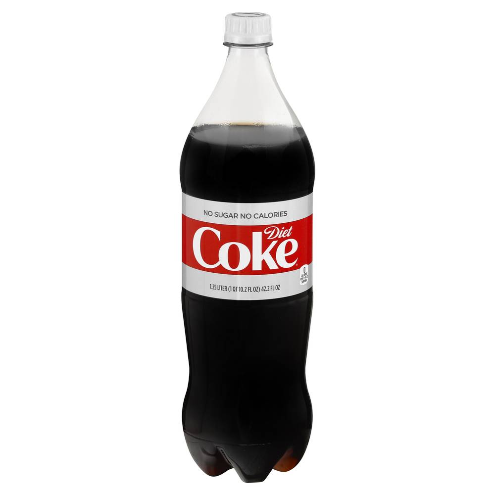 Diet Coke No Sugar Soda Bottle (1.25 L)