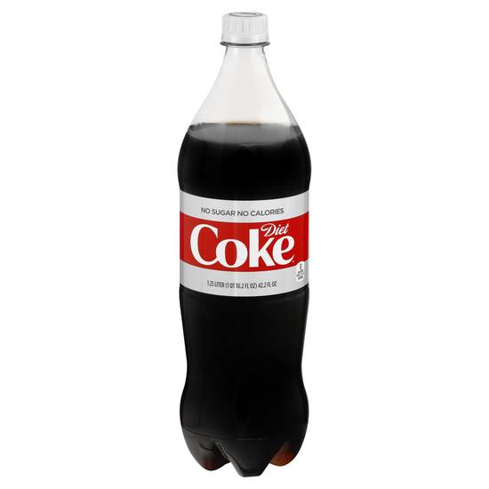 Diet Coke No Sugar Soda Bottle (1.25 L)