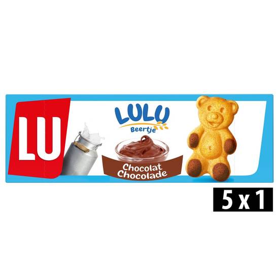 LU LuLu Beertje Cakes Chocolade Vulling 5 stuks 150 g