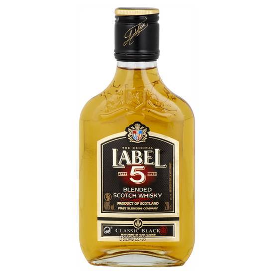 Label 5 whisky scotch classic black (20cl)