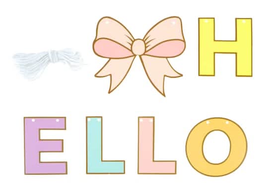 Class Rules! Hello Spring Paper Garland By B2C