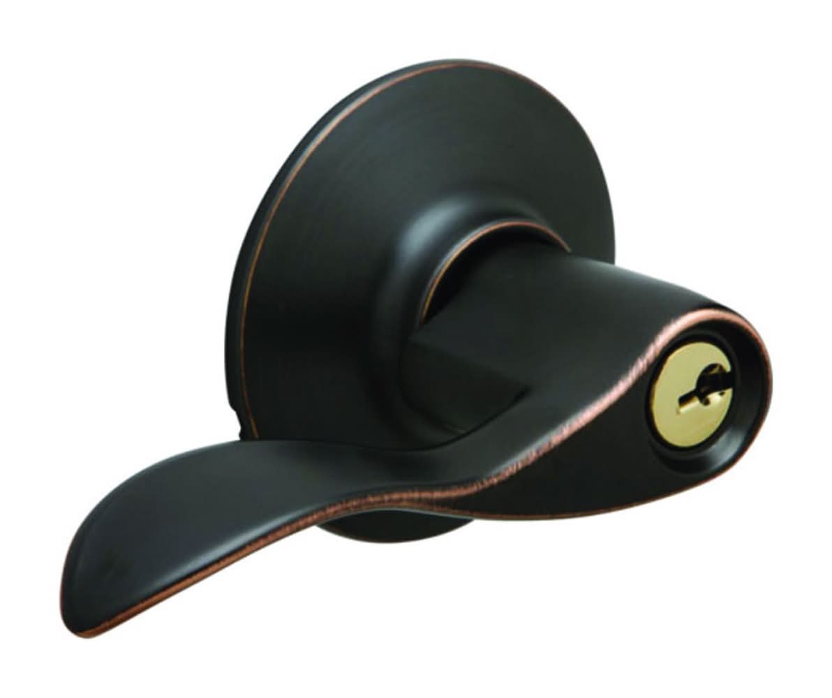 Schlage Accent Aged Bronze Entry Door Knob 1-3/4 In.