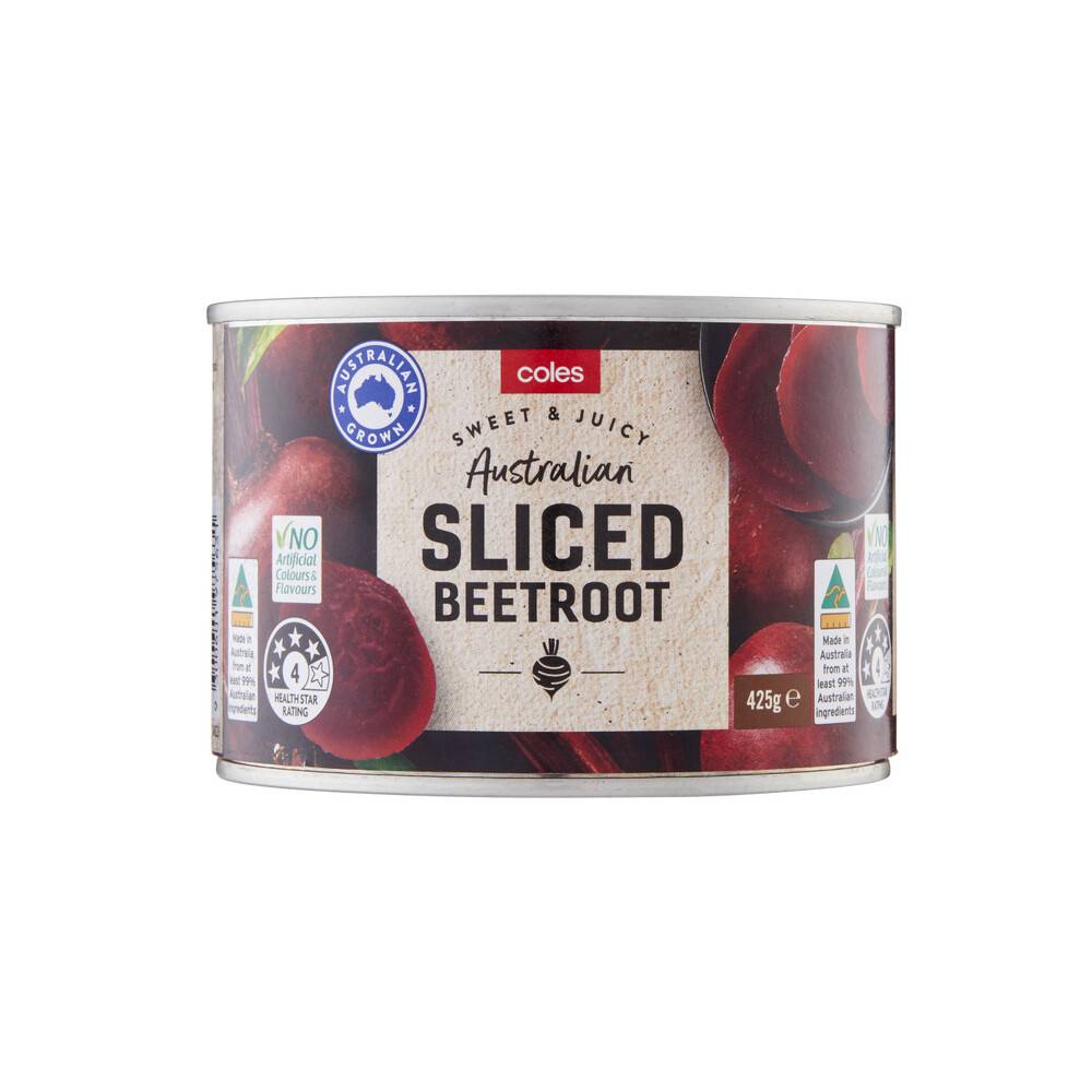 Coles Sweet & Juicy Australian Sliced Beetroot (425g)