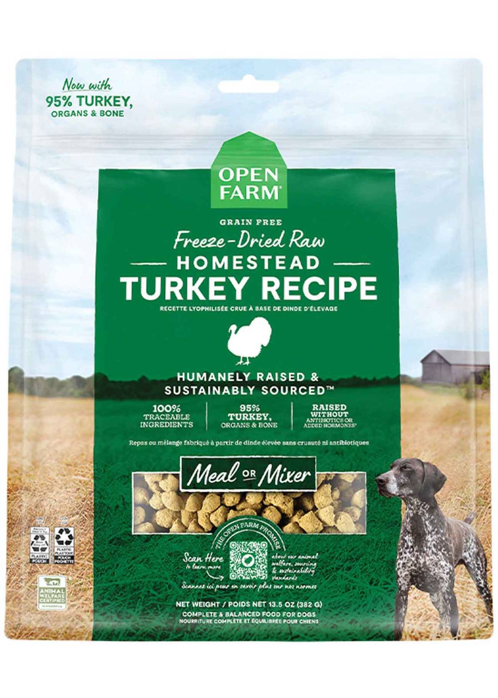 Open Farm Freeze Dried Morsels Turkey Dog Food, 3.5 Ounces