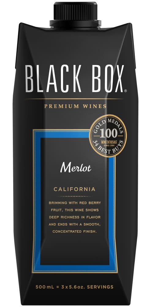 Black Box Premium Merlot California Red Wine (500 ml)
