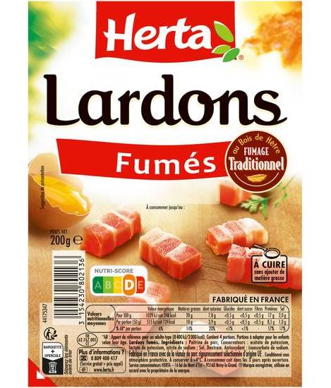 Lardons fumés - herta