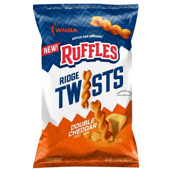 Ruffles Ridge Twists Chips (double cheddar)