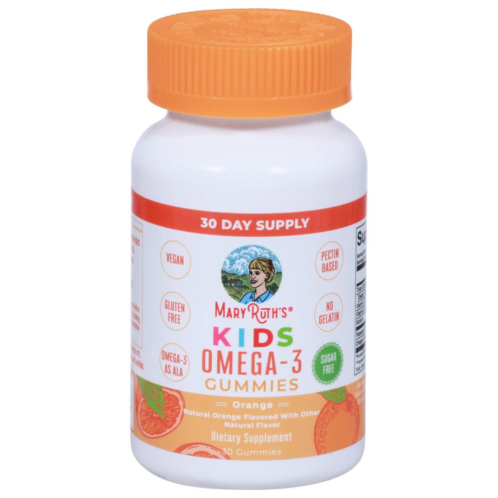 Maryruth's Kids Orange Omega-3 30 Gummies