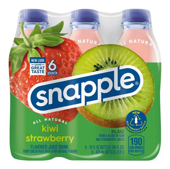 Snapple Kiwi Strawberry Juice (6 ct, 16 fl oz)
