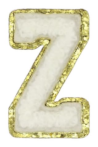 1.5" White Chenille Patch By Make Market