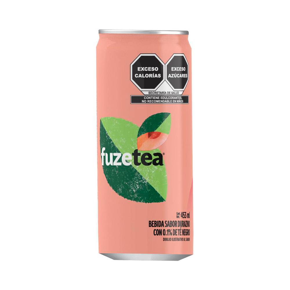 Fuze tea té negro sabor durazno (lata 453 ml)