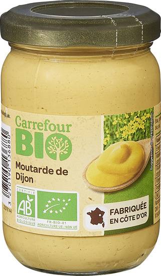 FID - Moutarde bio de Dijon CARREFOUR BIO - le pot de 200g