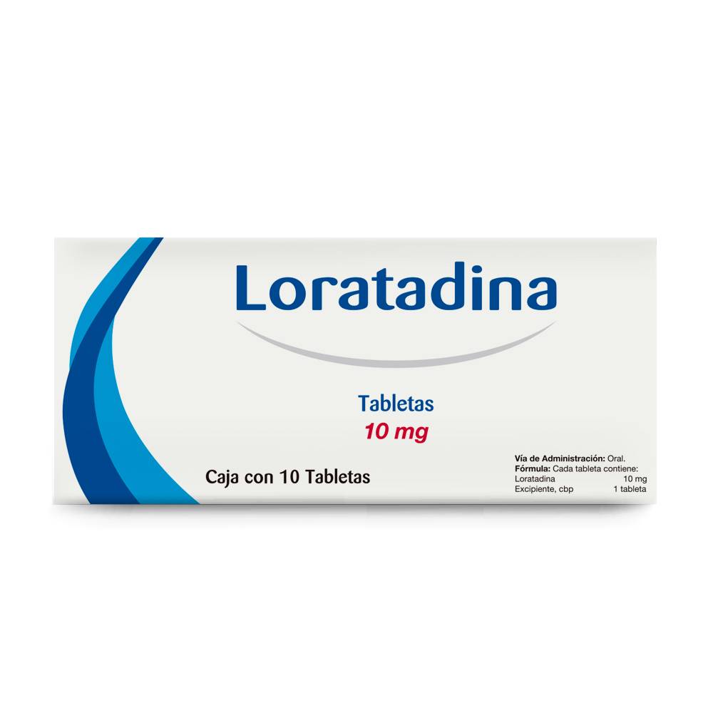 Farmacom loratadina tabletas 10 mg (10 piezas)