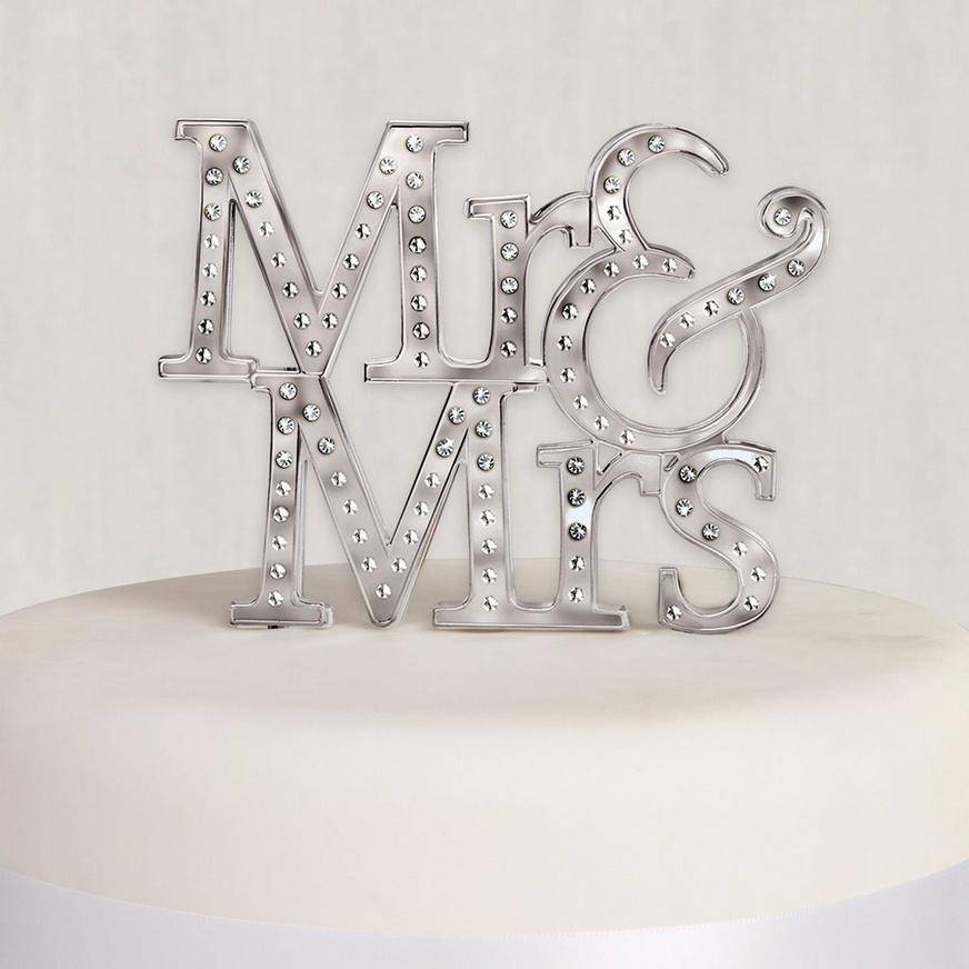 Mr. Mrs. Wedding Cake Topper