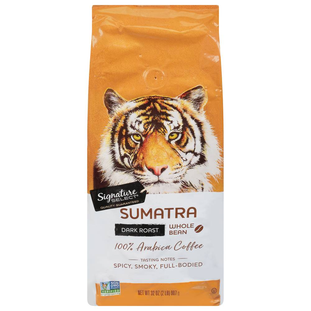 Signature Select Sumatra Dark Roast Whole Bean Coffee (2 lbs)