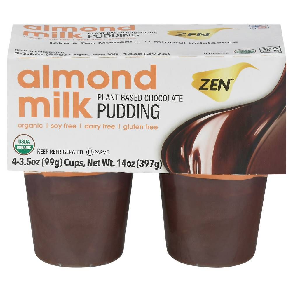 Zen Organic Plant Based Chocolate Almond Milk Pudding (14 oz)